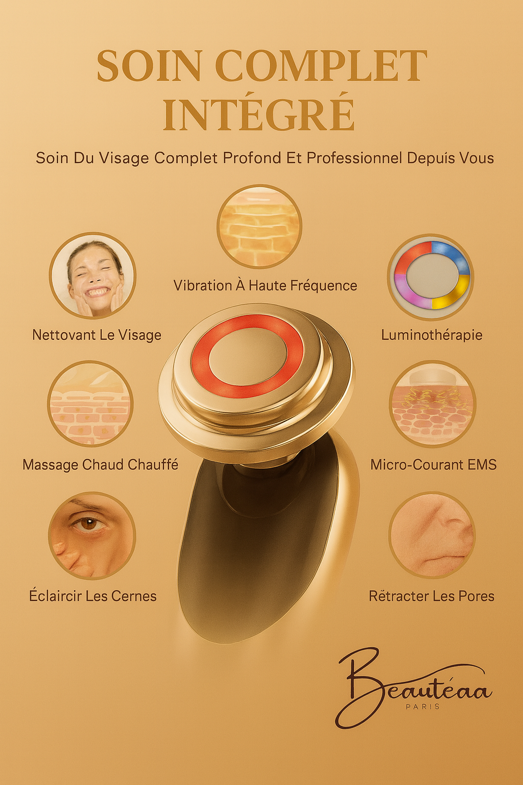 Appareil anti rides EMS Pro 
 – Lifting & Éclat