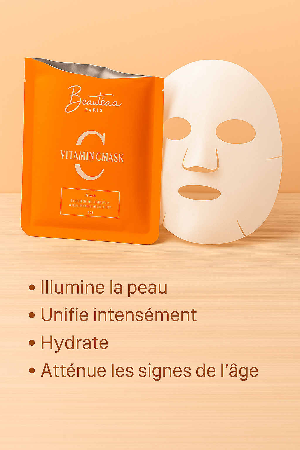 GlowVital — Masque anti-oxygène pour peau éclatante et hydratée
